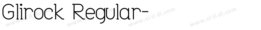 Glirock Regular字体转换